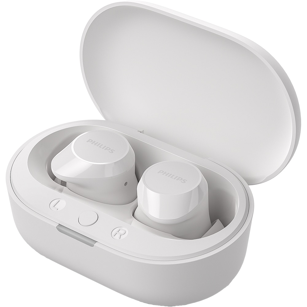 Casti PHILIPS TAT1209WT/00, True wireless, Bluetooth, In-ear, Microfon, White