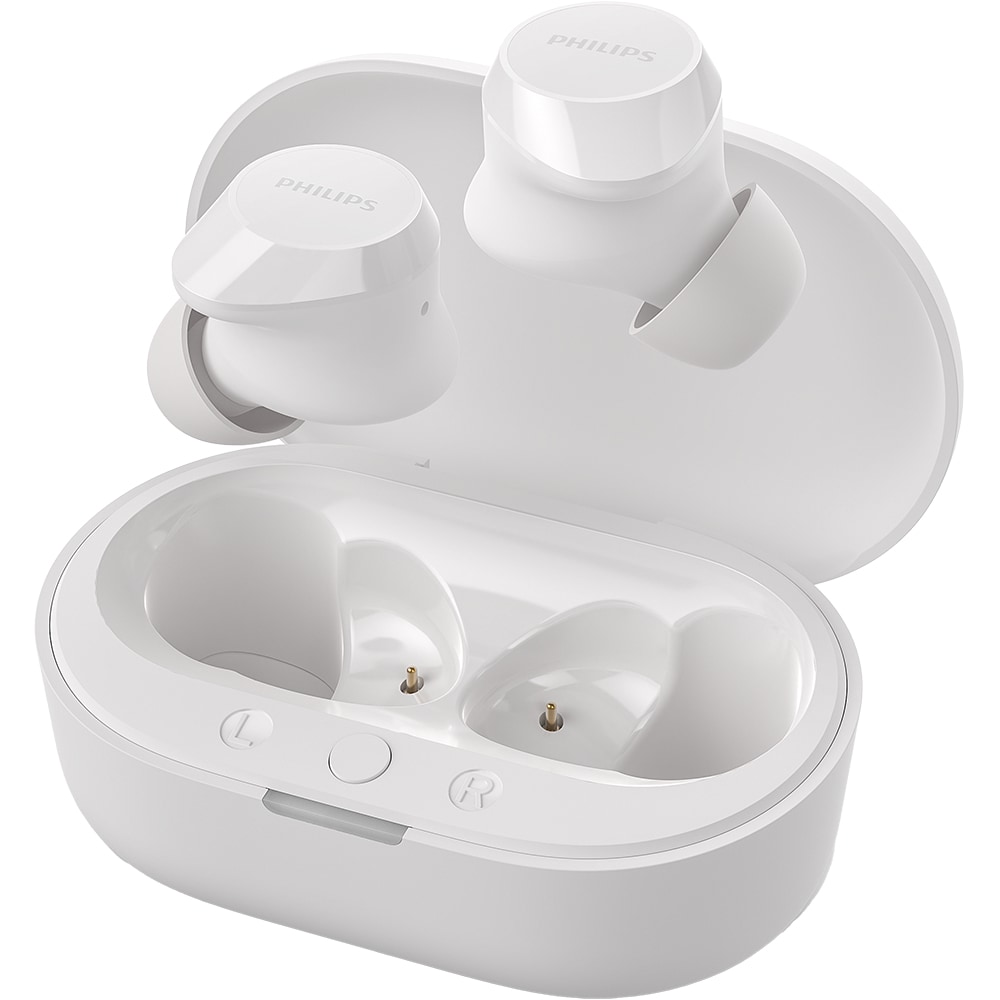 Casti PHILIPS TAT1209WT/00, True wireless, Bluetooth, In-ear, Microfon, White