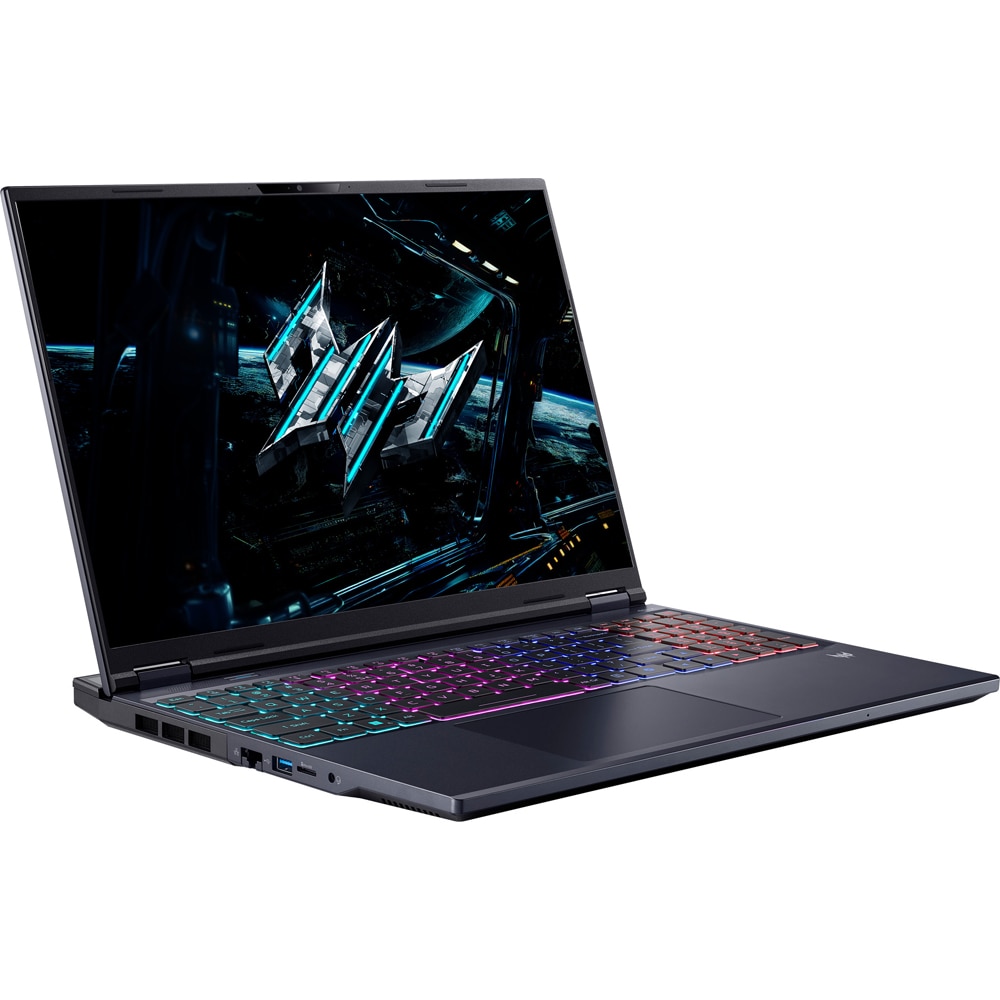 Laptop Gaming Acer Predator Helios Neo 16 AI PHN16-73-9074, Intel Core Ultra 9 275HX pana la 5.4GHz, 16" WQXGA, 64GB, SSD 2TB, NVIDIA Geforce RTX 5070 Ti 12GB, Free DOS, Abyssal Black