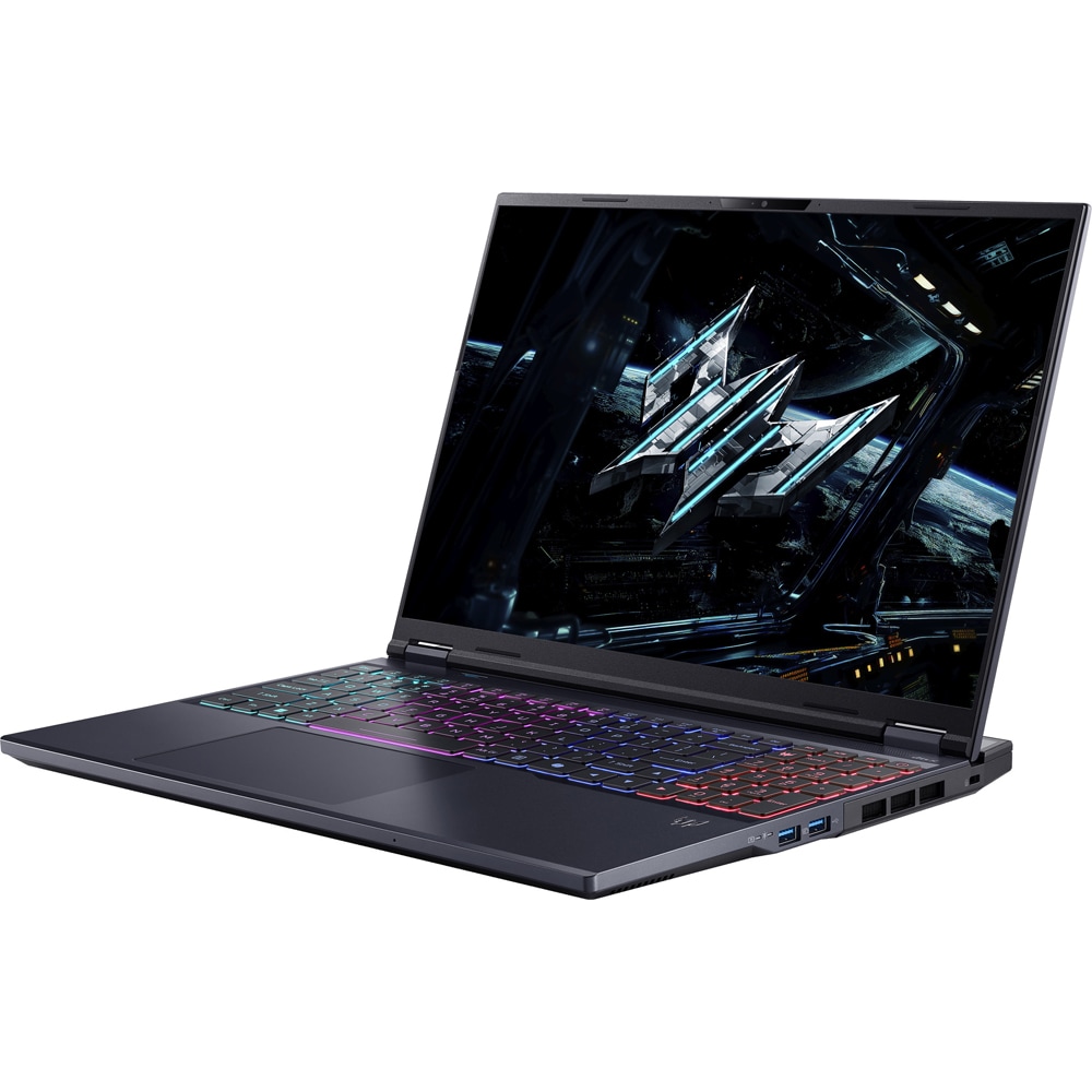 Laptop Gaming Acer Predator Helios Neo 16 AI PHN16-73-9074, Intel Core Ultra 9 275HX pana la 5.4GHz, 16" WQXGA, 64GB, SSD 2TB, NVIDIA Geforce RTX 5070 Ti 12GB, Free DOS, Abyssal Black