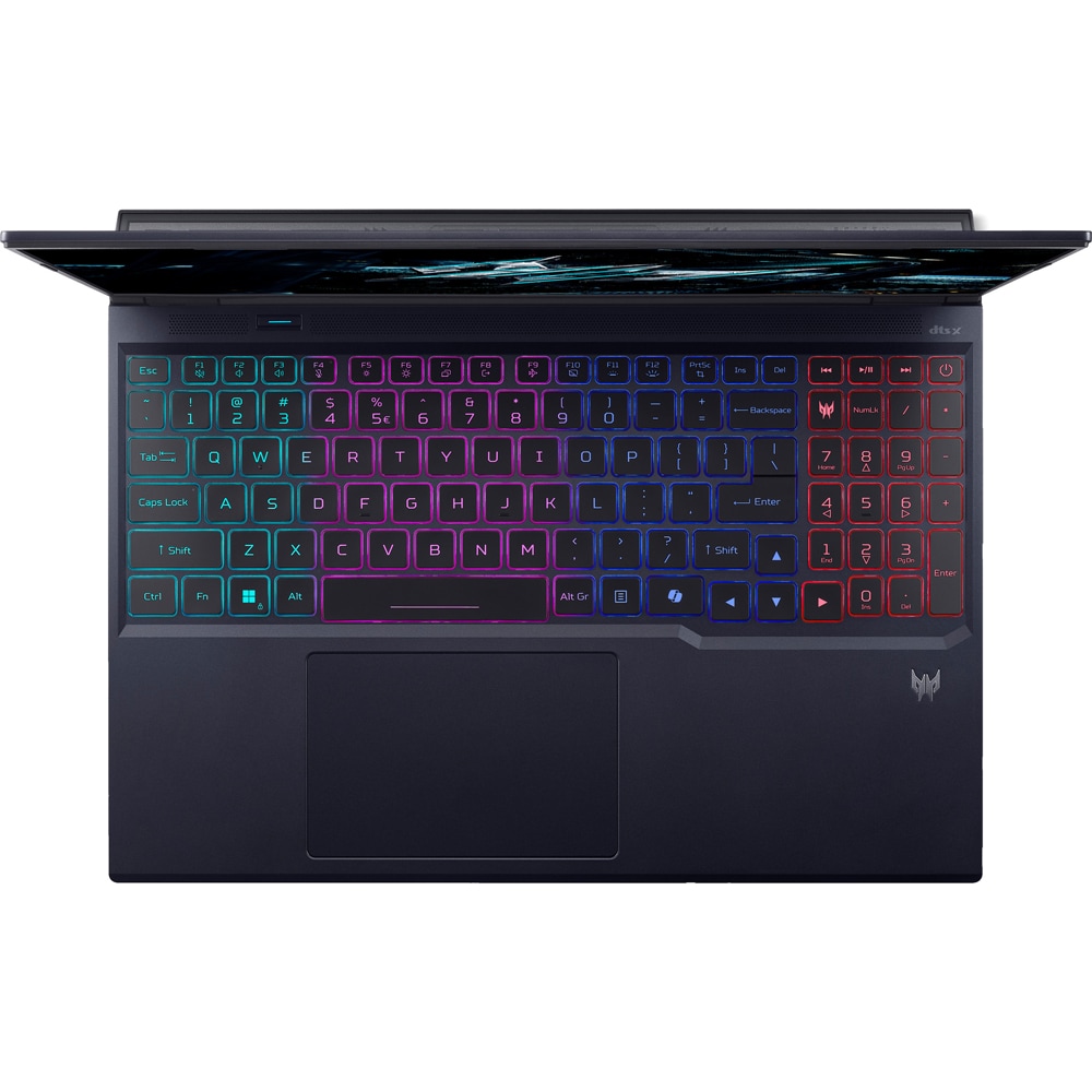 Laptop Gaming Acer Predator Helios Neo 16 AI PHN16-73-9074, Intel Core Ultra 9 275HX pana la 5.4GHz, 16" WQXGA, 64GB, SSD 2TB, NVIDIA Geforce RTX 5070 Ti 12GB, Free DOS, Abyssal Black