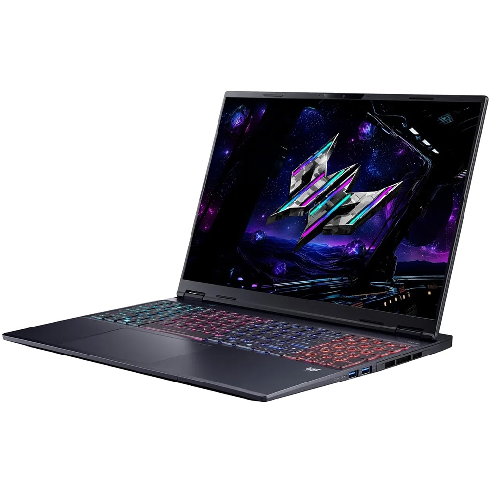 Laptop Gaming Acer Predator Helios Neo 16S AI PHN16S-71-96JZ, Intel Core Ultra 9 275HX pana la 5.4GHz, 16" WQXGA, 64GB, SSD 2TB, NVIDIA Geforce RTX 5070Ti 12GB, Windows 11 Pro, Abyssal Black