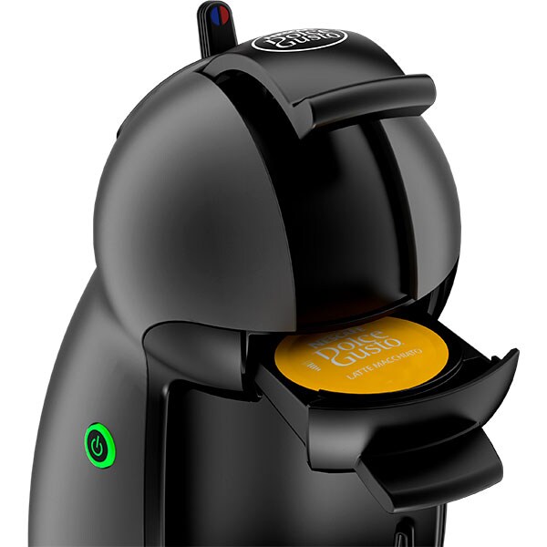 Espressor capsule KRUPS Nescafe Dolce Gusto Piccolo KP100B, 0.6l, 1500W, 15 bar, negru-gri antracit