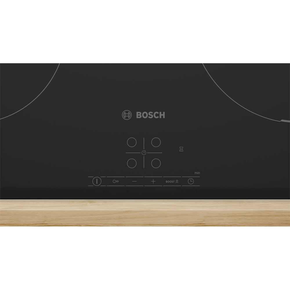 Plita incorporabila BOSCH PIF61ABB5E, Inductie, 4 arzatoare, Touch Control, negru mat
