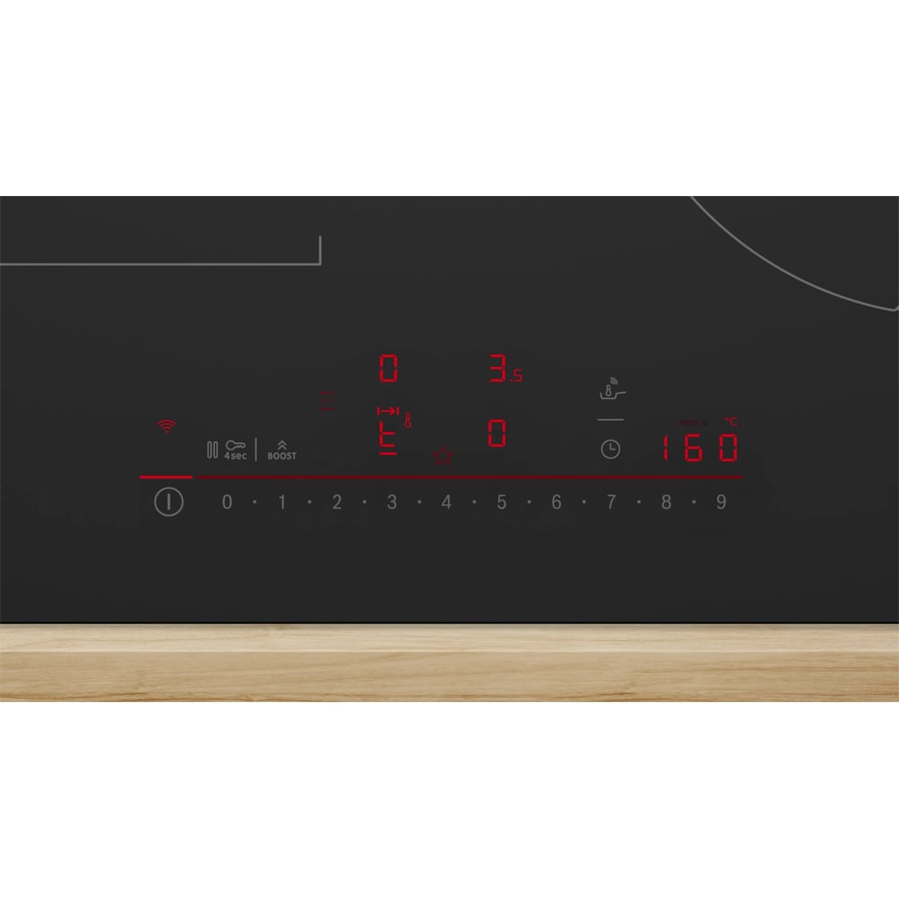 Plita incorporabila BOSCH PIX61AHC1E, Inductie, 4 arzatoare, Touch Control, negru mat