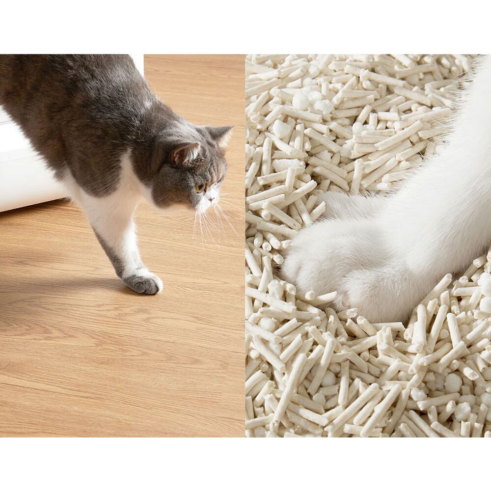 Nisip parfumat pentru pisici PETKIT Eco, 4 x 2.4 kg