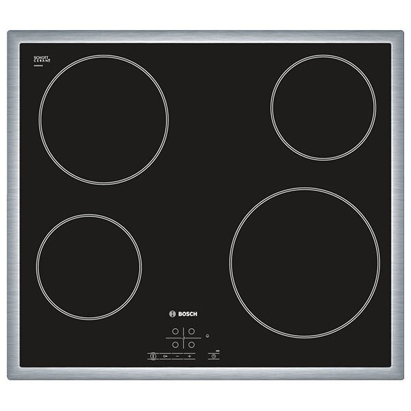 Plita incorporabila BOSCH PKE645B17E, vitroceramica, 6600W, negru