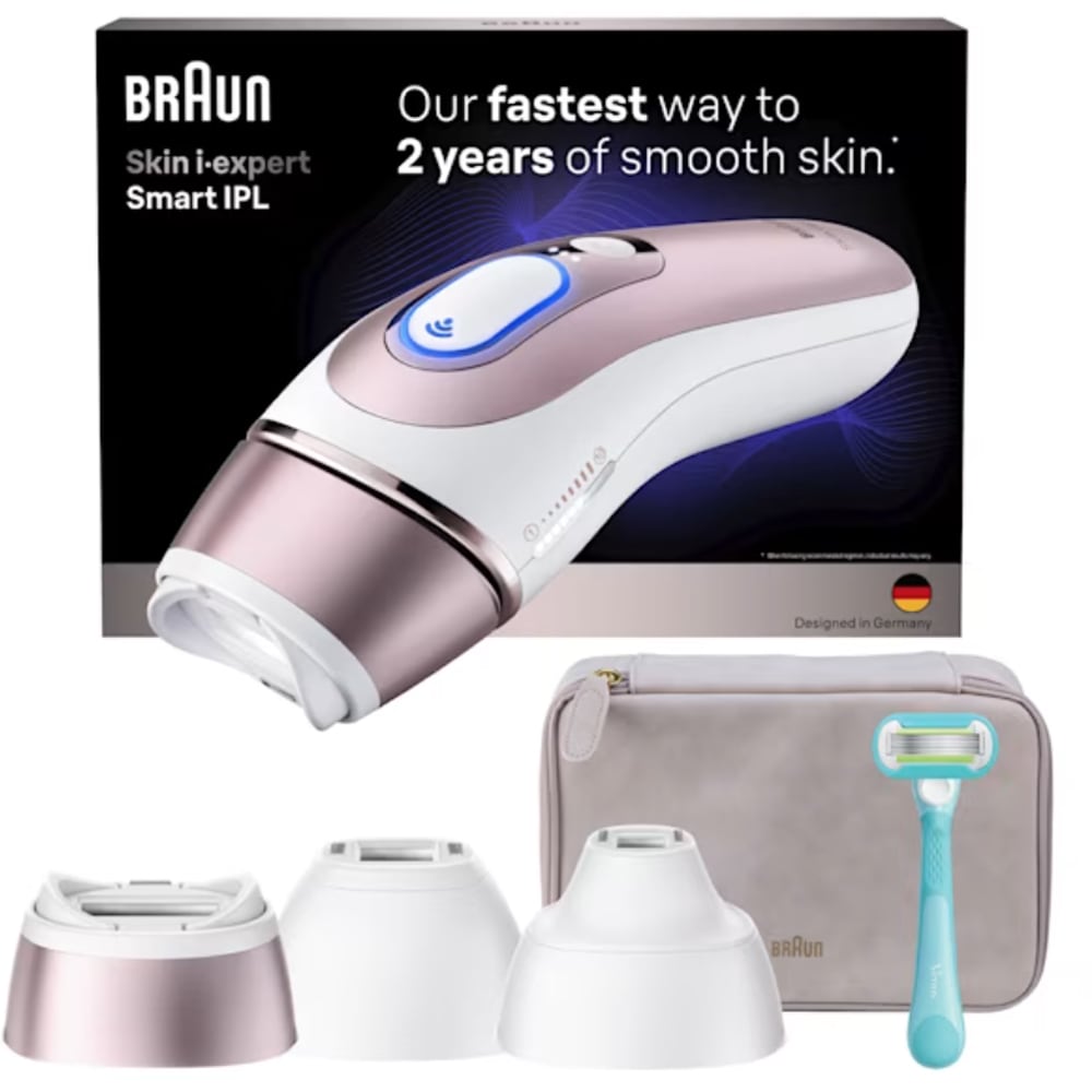 Epilator IPL BRAUN Skin Expert PRO 7 PL7321, 400000 de impulsuri, 3 accesorii, alb