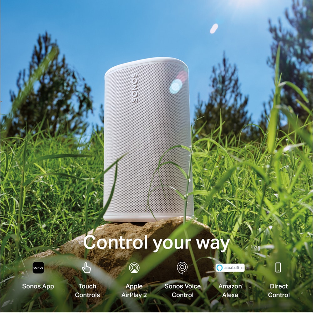 Boxa portabila SONOS Play, Wi-Fi, Bluetooth, IP67, alb