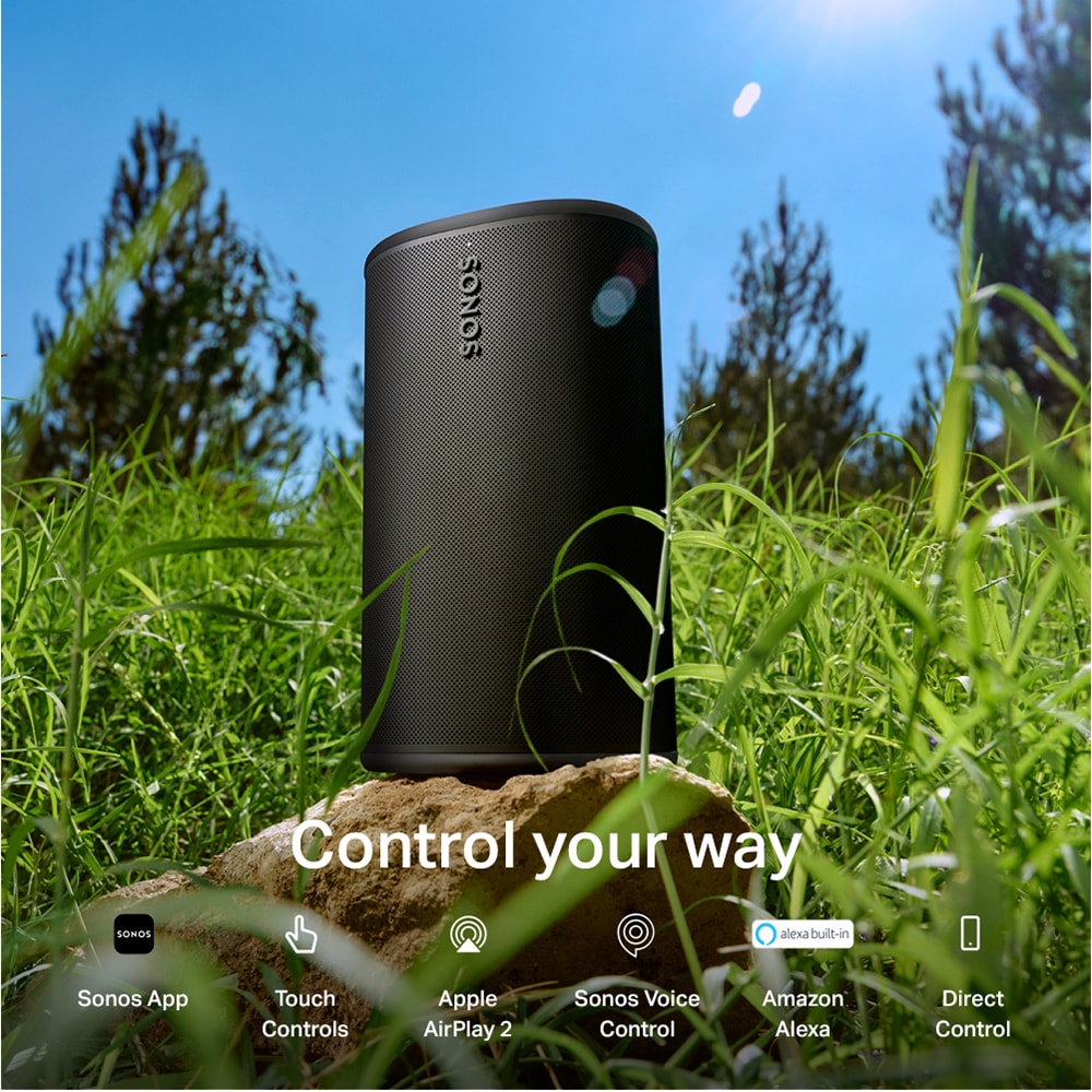 Boxa portabila SONOS Play, Wi-Fi, Bluetooth, IP67, negru