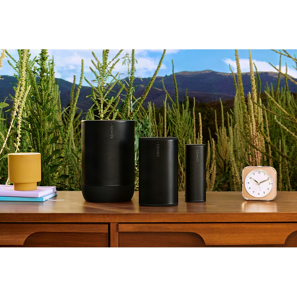 Boxa portabila SONOS Play, Wi-Fi, Bluetooth, IP67, negru