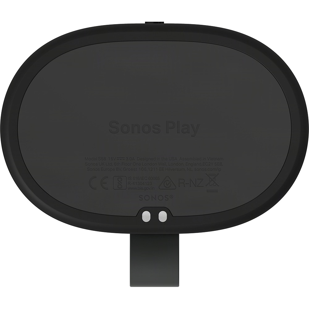 Boxa portabila SONOS Play, Wi-Fi, Bluetooth, IP67, negru