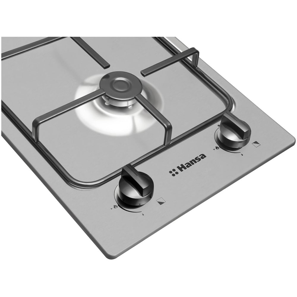 Plita incorporabila HANSA BHGI310102, Gaz, 2 arzatoare, inox