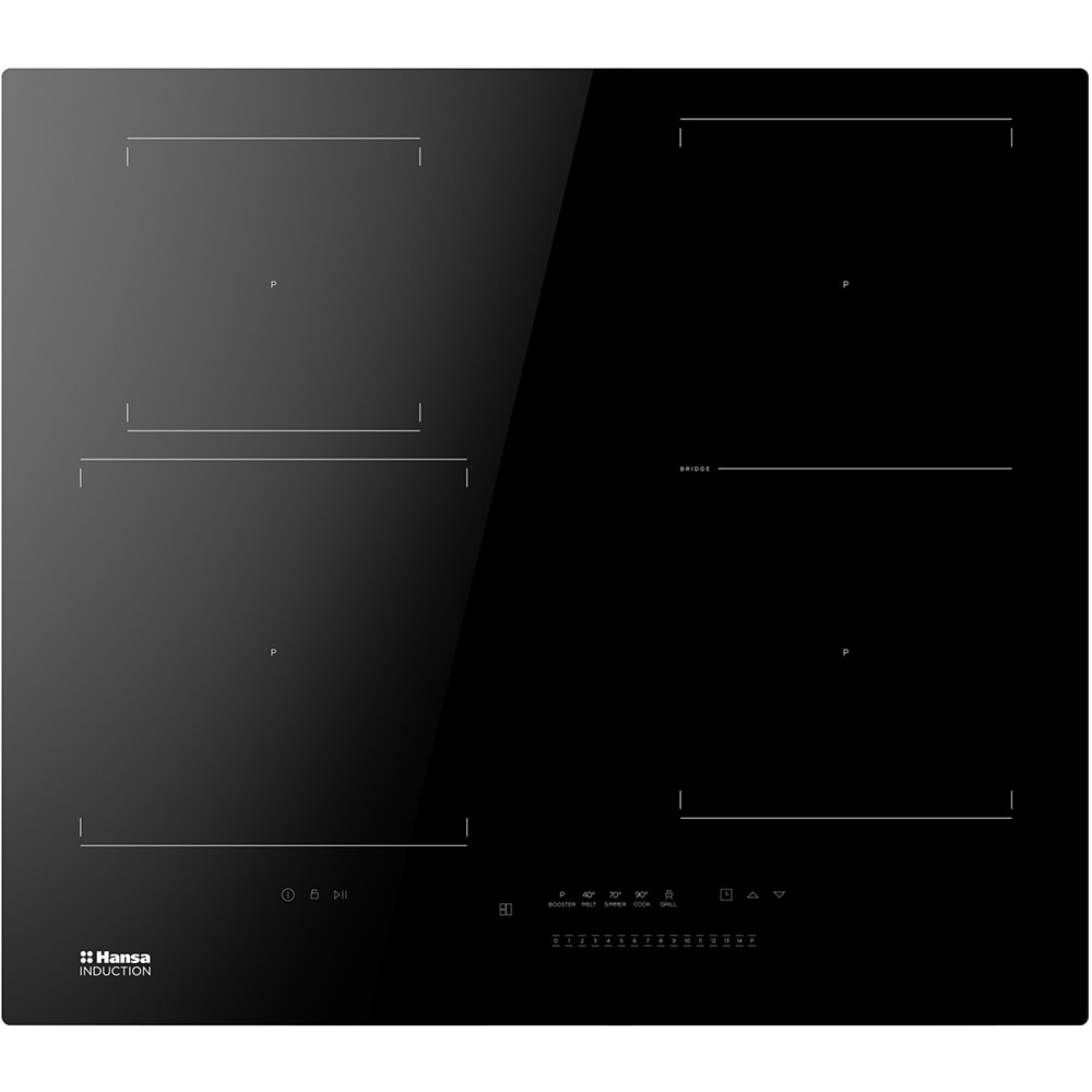 Plita incorporabila HANSA BHI676062, Inductie, 4 arzatoare, Touch control, negru