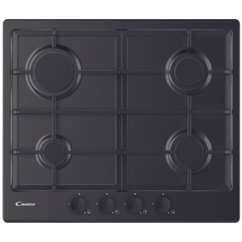 Plita incorporabila CANDY CHG6BRBB, Gaz, 4 arzatoare, negru