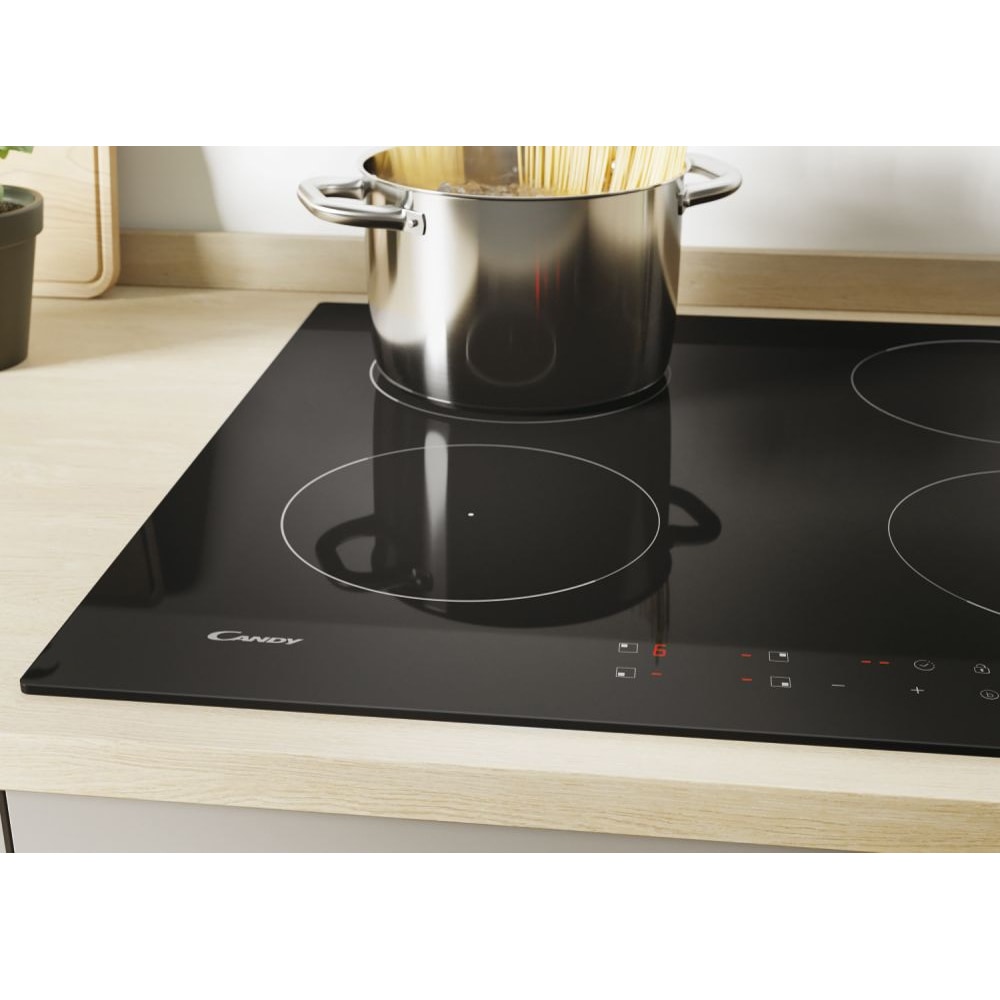 Plita incorporabila CANDY CI642CTT1, Inductie, 4 arzatoare, Touch control, negru