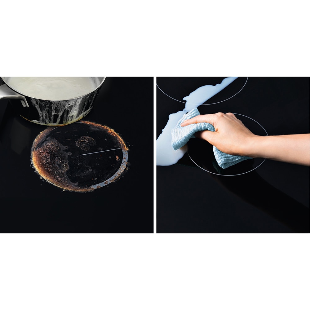 Plita incorporabila ELECTROLUX EGD6576NOK, Gaz + Inductie, 4 arzatoare, Touch Control, negru