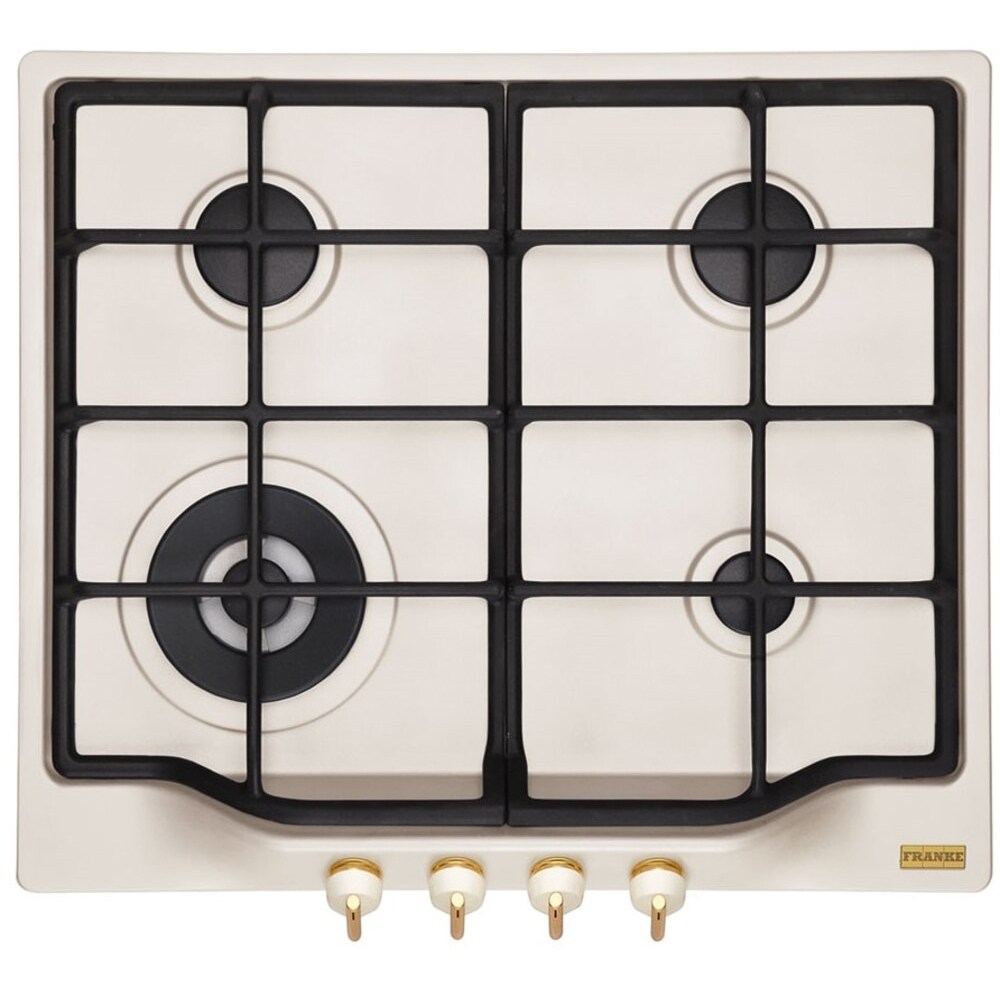 Plita incorporabila FRANKE FHCL Classic Line 604 3G TC PW C, Gaz, 4 arzatoare, Wok, crem