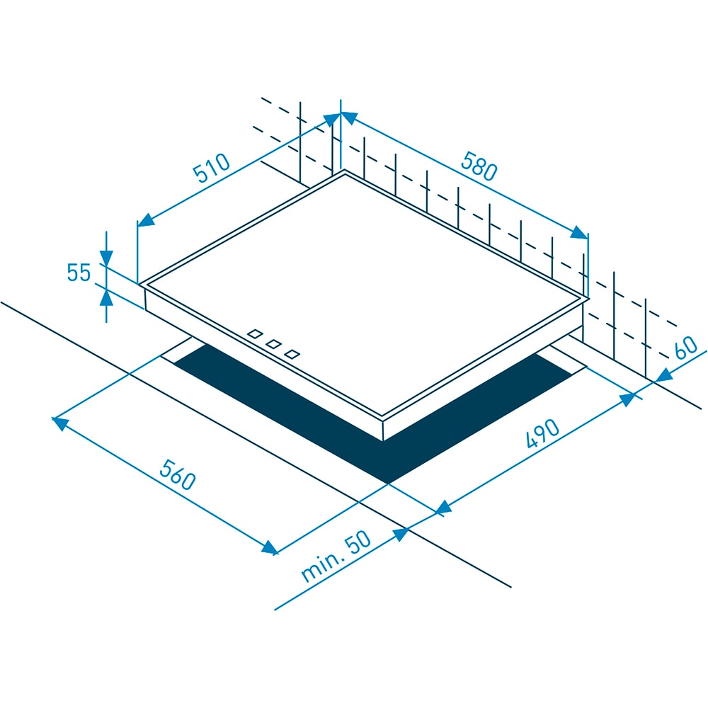 Plita incorporabila GRUNDIG GIEV 624430 X, Vitroceramica, 4 arzatoare, Touch Control, negru