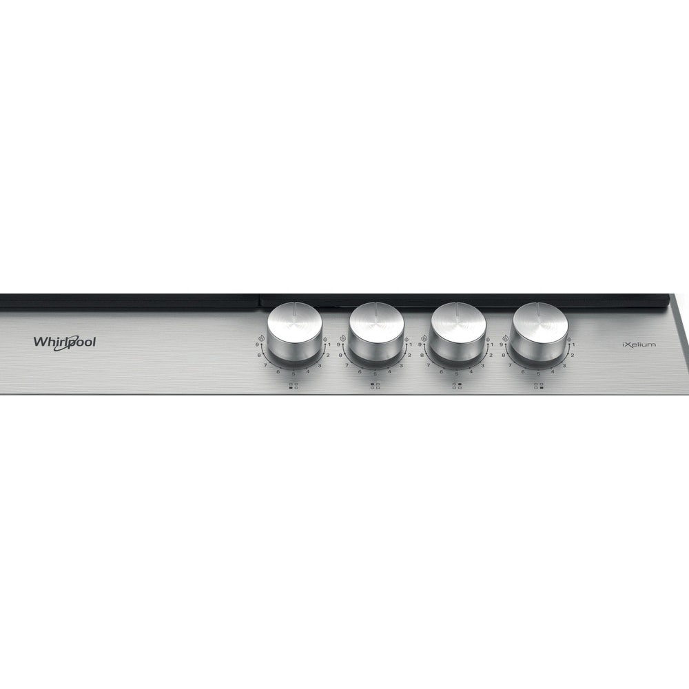 Plita incorporabila WHIRLPOOL GMWL 628/IXL EE, Gaz, 4 arzatoare, Wok, inox