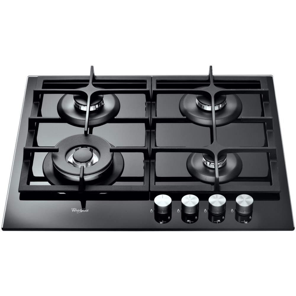 Plita incorporabila WHIRLPOOL GOA 6425/NB, gaz, 4 zone de gatit, negru