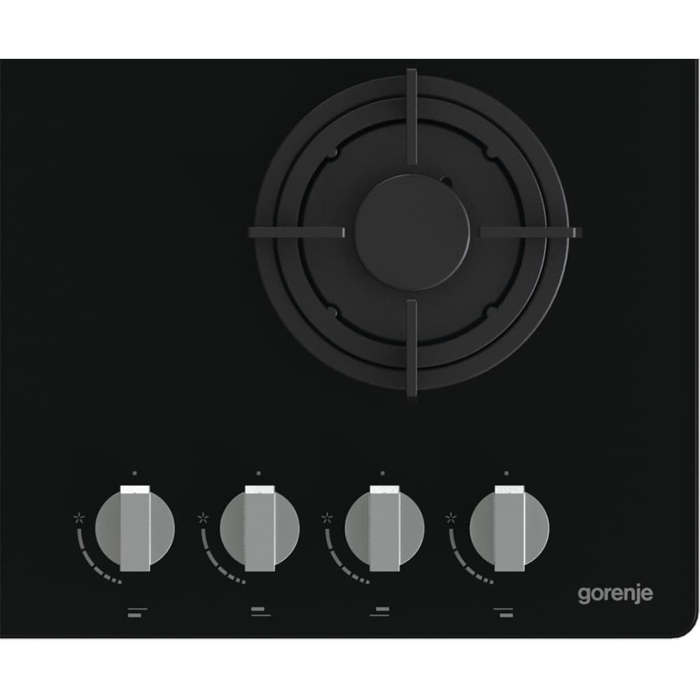 Plita incorporabila GORENJE GT64B, Gaz, 4 arzatoare, negru