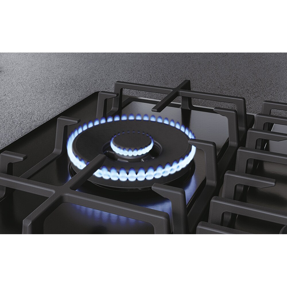 Plita incorporabila HAIER HAVG7WL4HB, Gaz, 5 arzatoare, Wok, negru