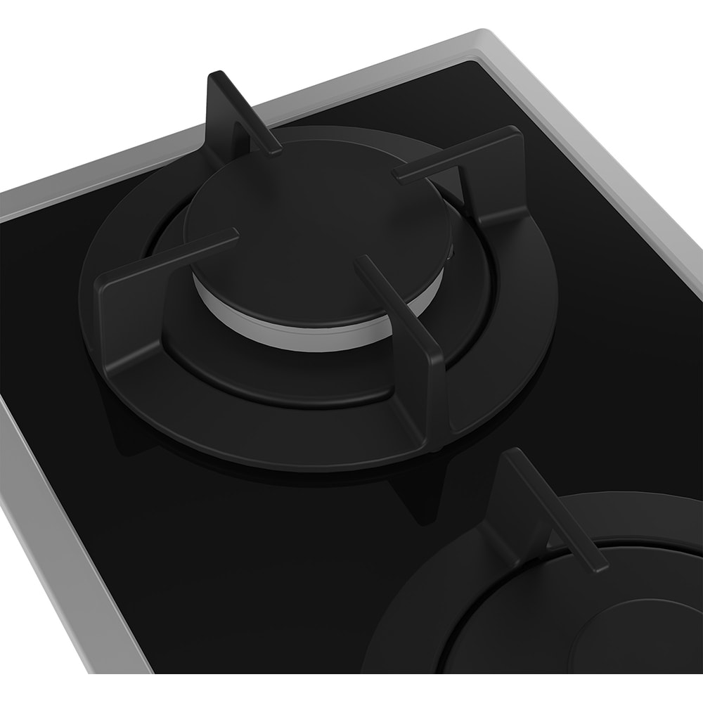 Plita incorporabila BEKO HDMS32220FX, Gaz, 2 arzatoare, negru