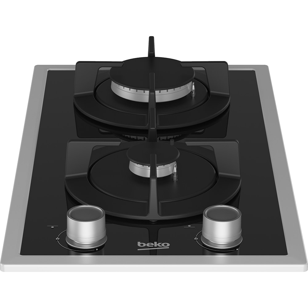 Plita incorporabila BEKO HDMS32220FX, Gaz, 2 arzatoare, negru