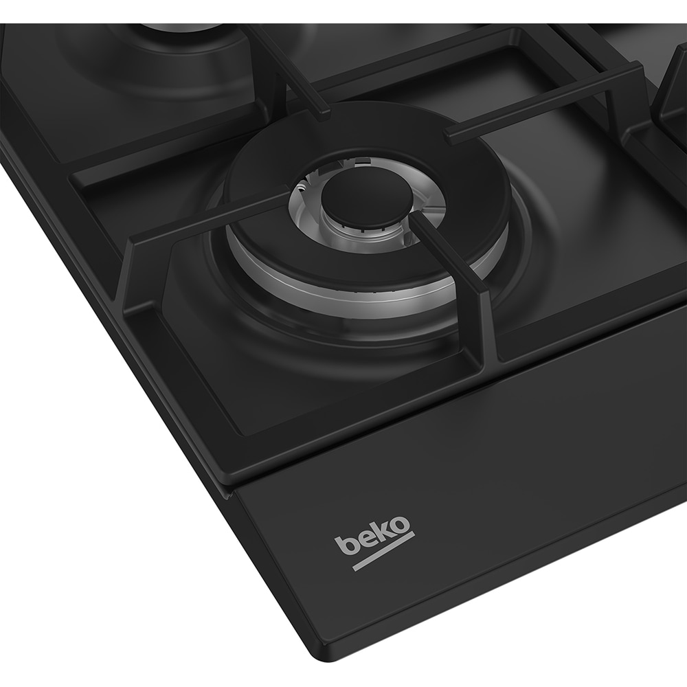 Plita incorporabila BEKO HIAW64225SB, Gaz, 4 arzatoare, Wok, negru