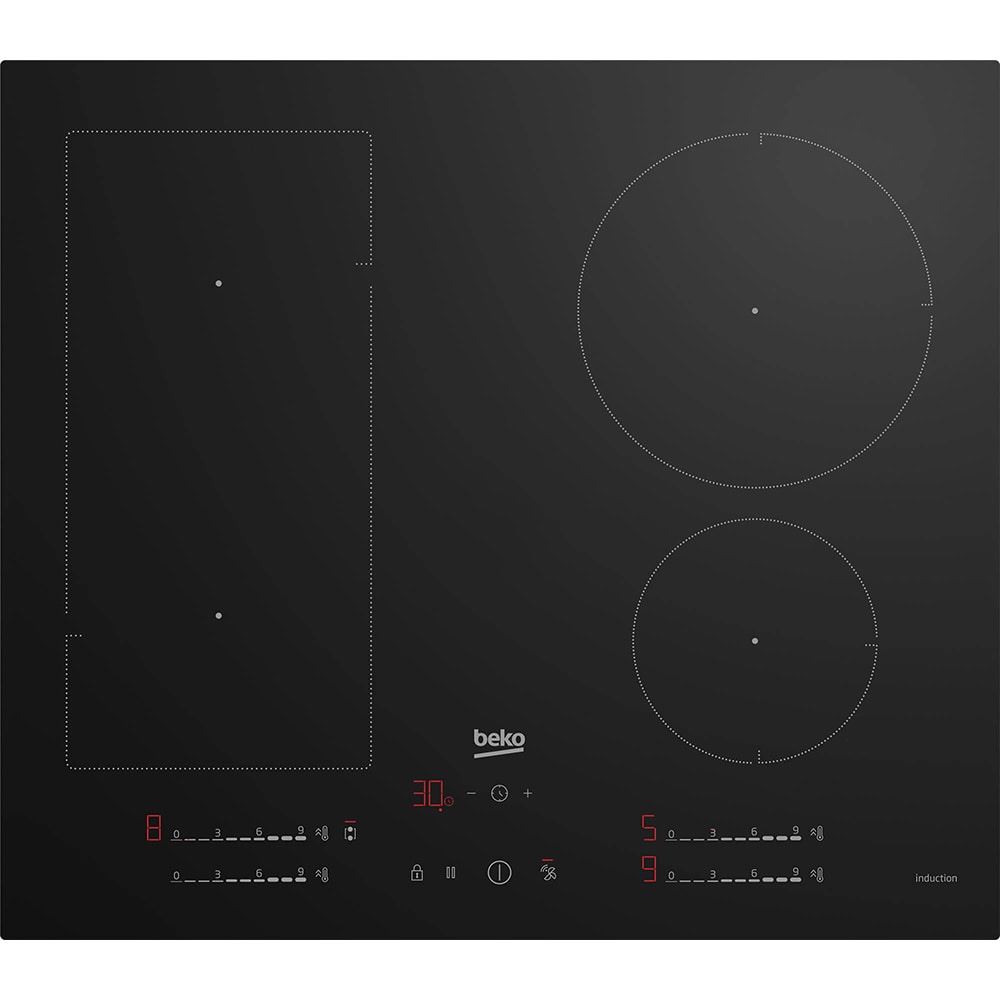 Plita incorporabila BEKO HII64700UFT, Inductie, 4 arzatoare, Touch Control, negru