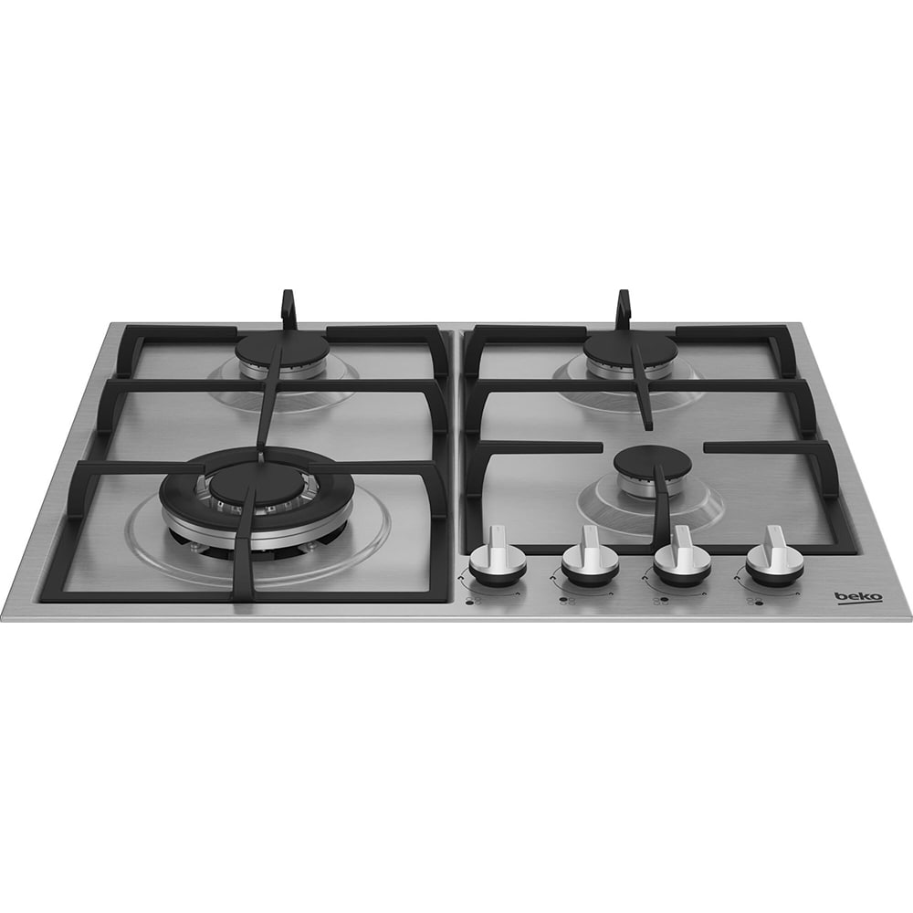 Plita incorporabila BEKO HIYG64225SXO, Gaz, 4 arzatoare, Wok, inox