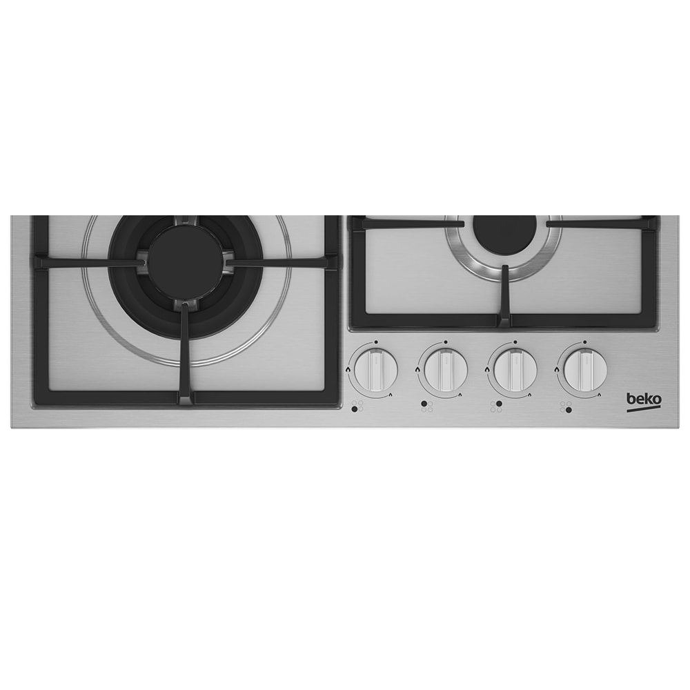 Plita incorporabila BEKO HIYG64225SXO, Gaz, 4 arzatoare, Wok, inox