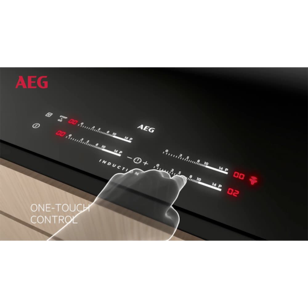 Plita incorporabila AEG IKE64441FB, Inductie, 4 arzatoare, Touch Control, negru