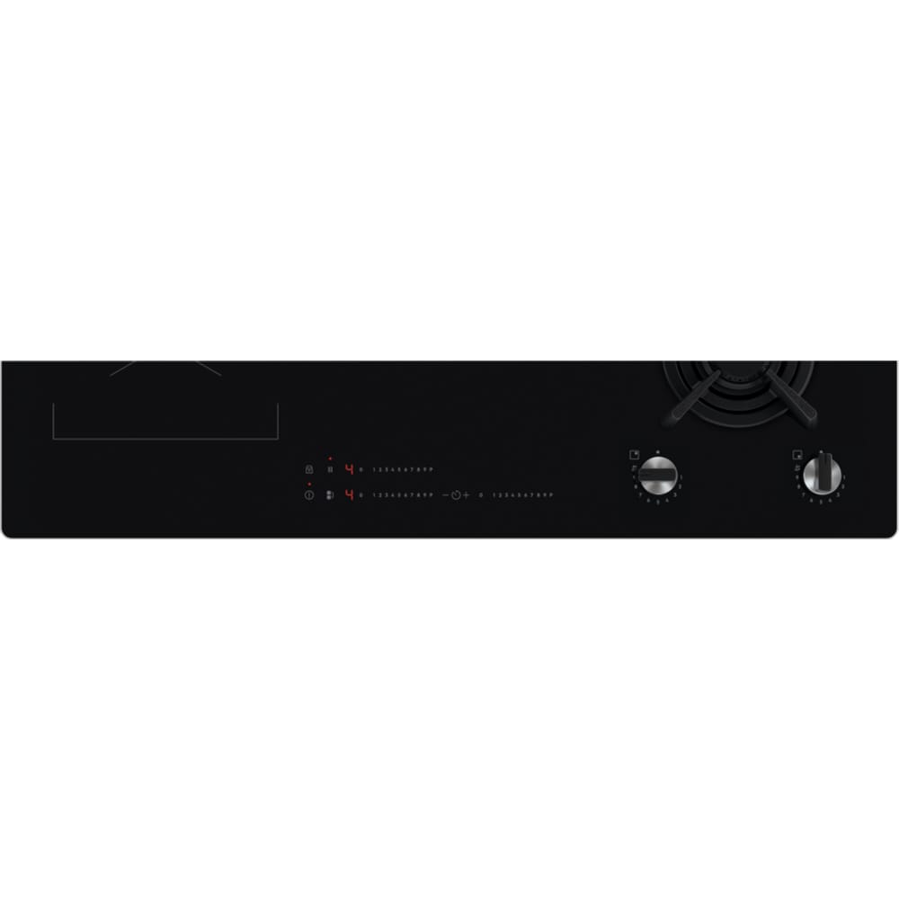 Plita incorporabila ELECTROLUX KDI951723K, Gaz + Inductie, 5 arzatoare, negru
