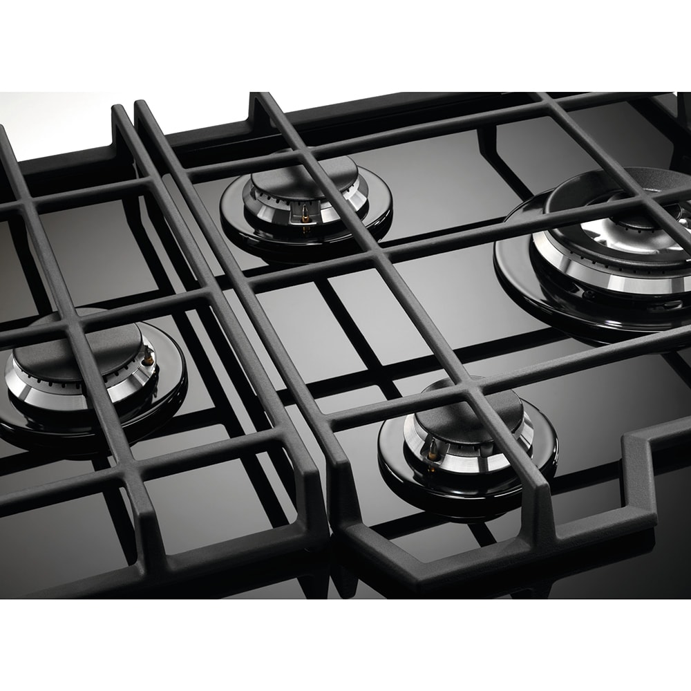 Plita incorporabila ELECTROLUX KGG6456K, Gaz, 4 arzatoare, Wok, negru