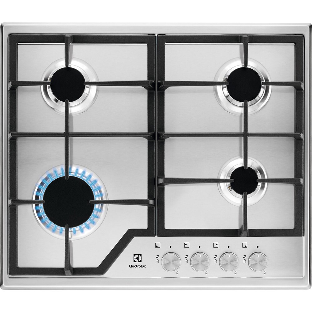 Plita incorporabila ELECTROLUX KGS6426SX, Gaz, 4 arzatoare, inox