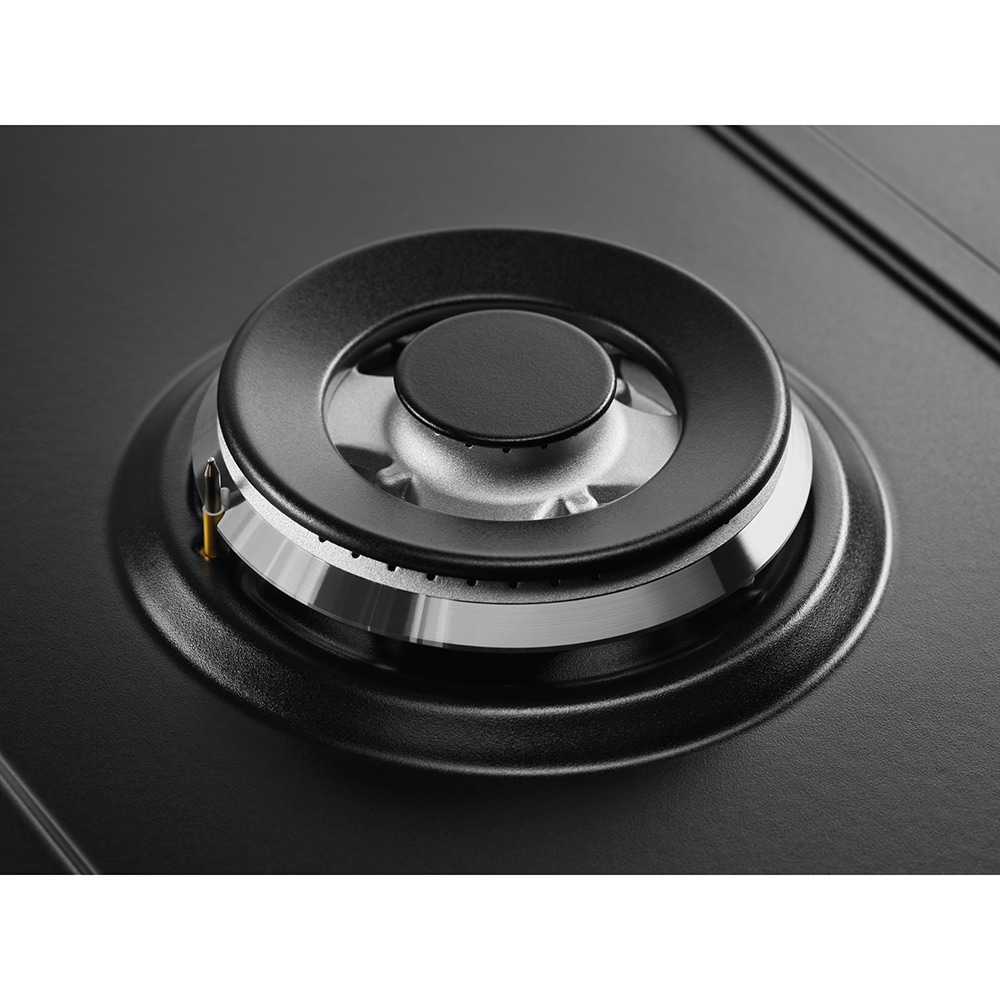 Plita incorporabila ELECTROLUX KGS6436RK, Gaz, 4 arzatoare, Wok, negru