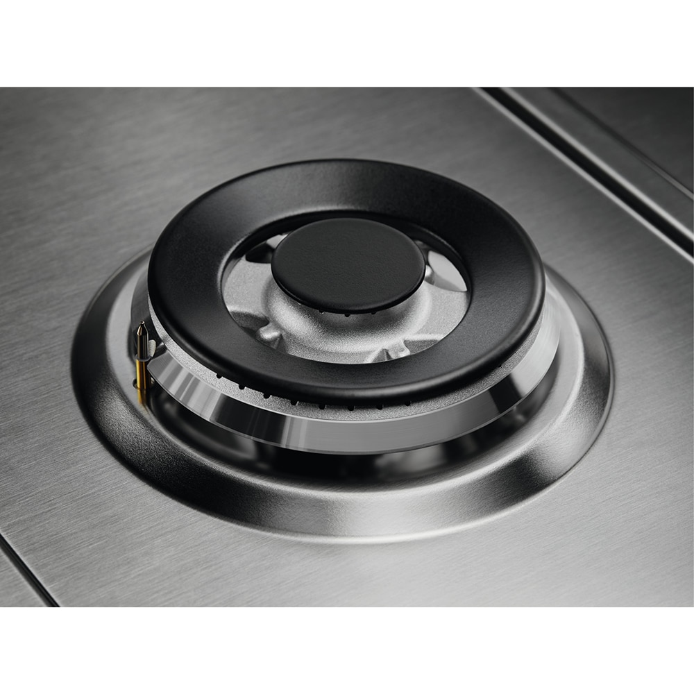 Plita incorporabila ELECTROLUX KGS7536SX, Gaz, 5 arzatoare, Wok, inox