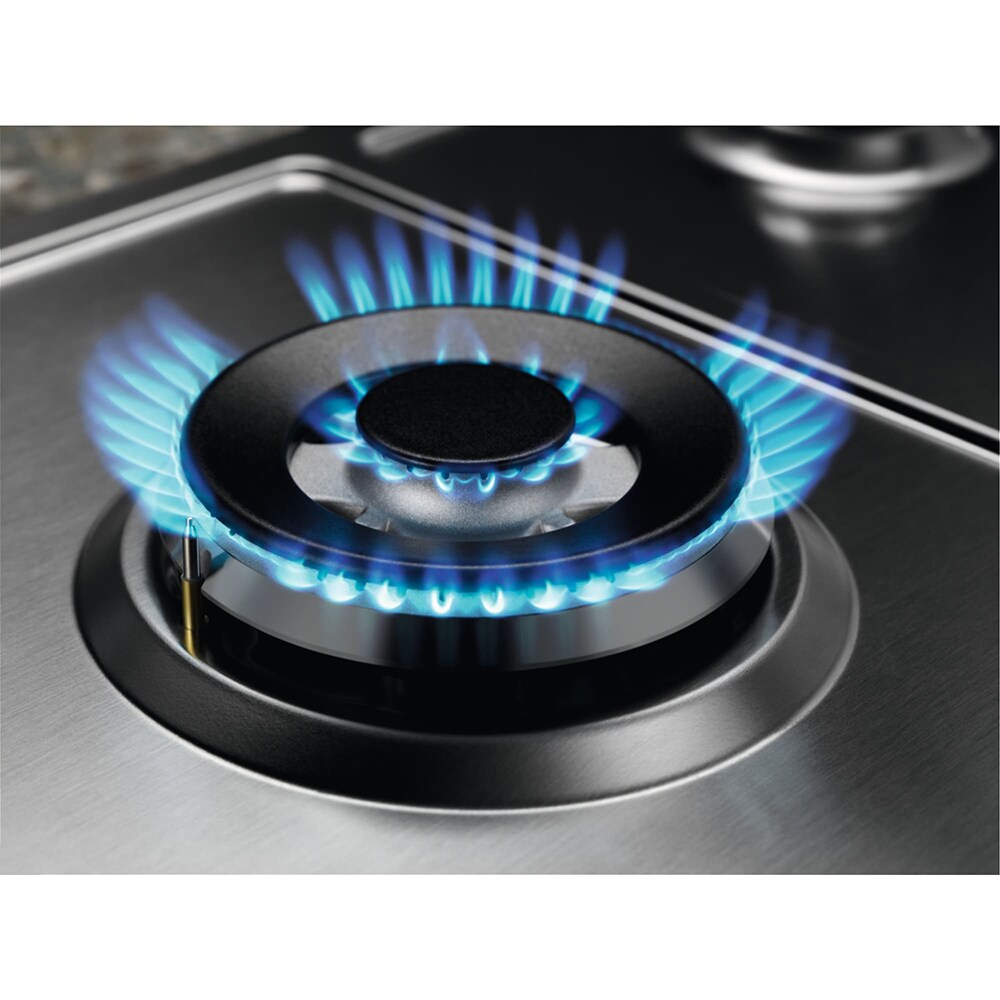 Plita incorporabila ELECTROLUX KGS7536SX, Gaz, 5 arzatoare, Wok, inox