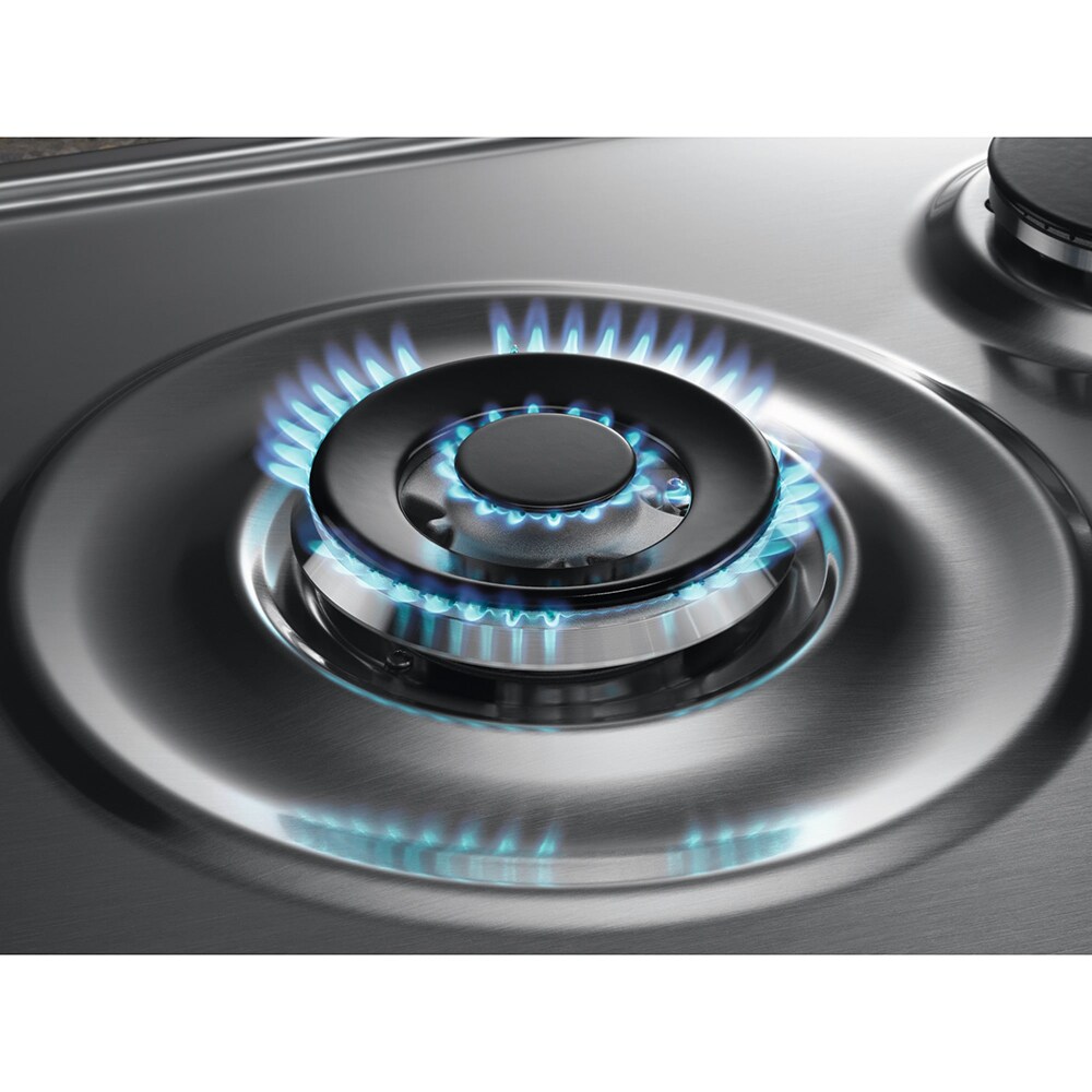 Plita incorporabila ELECTROLUX KGS7536SX, Gaz, 5 arzatoare, Wok, inox