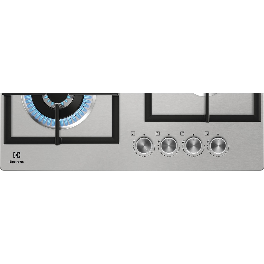 Plita incorporabila ELECTROLUX KGU64361X, Gaz, 4 arzatoare, Wok, inox