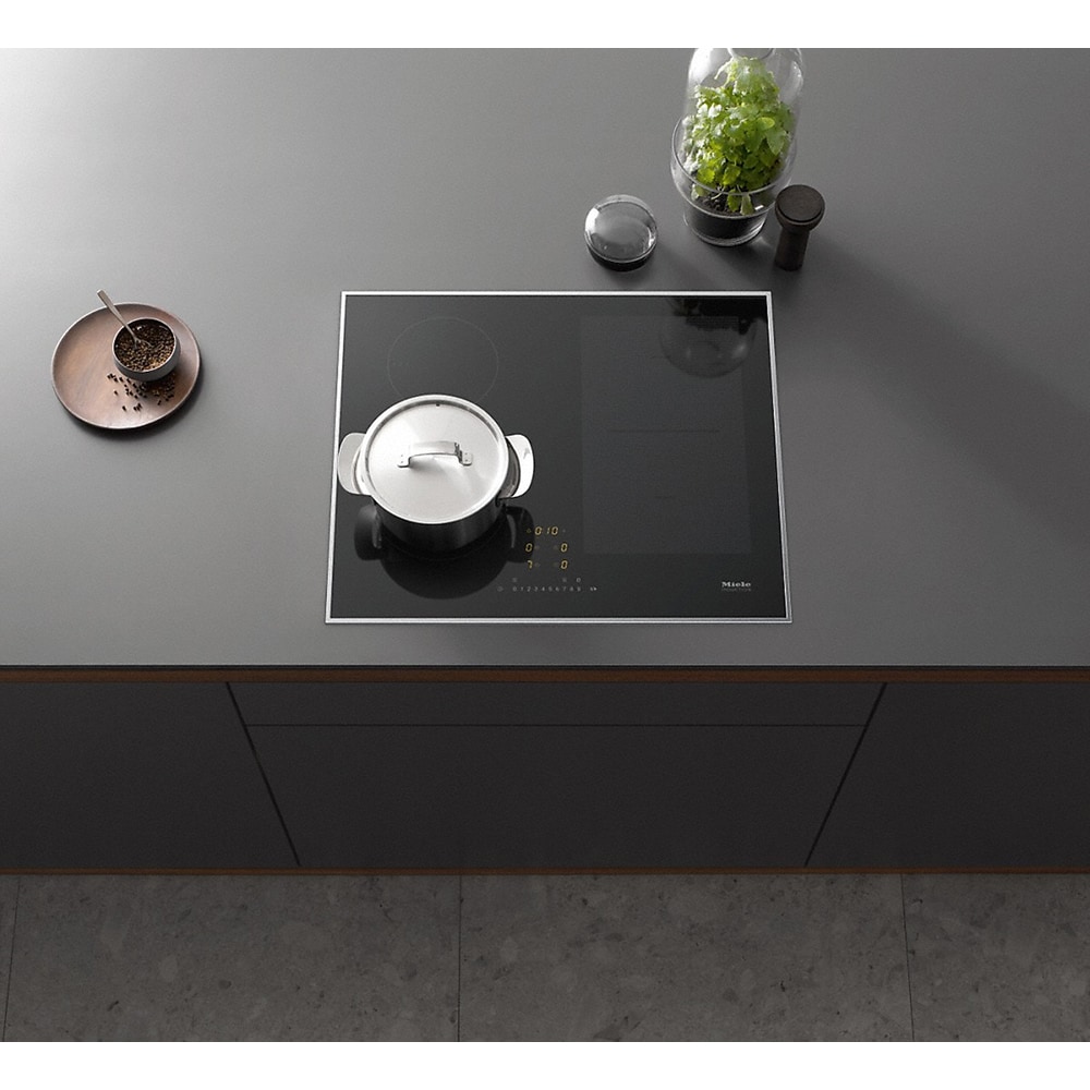 Plita incorporabila MIELE KM 7464 FR, Inductie, 4 arzatoare, Touch control, negru
