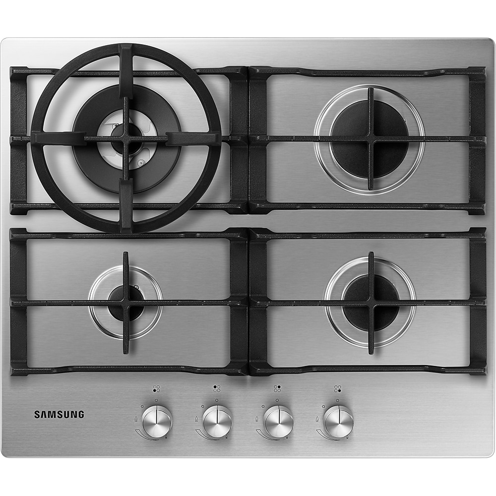 Plita incorporabila SAMSUNG NA64H3030AS/L1, Gaz, 4 arzatoare, Wok, inox