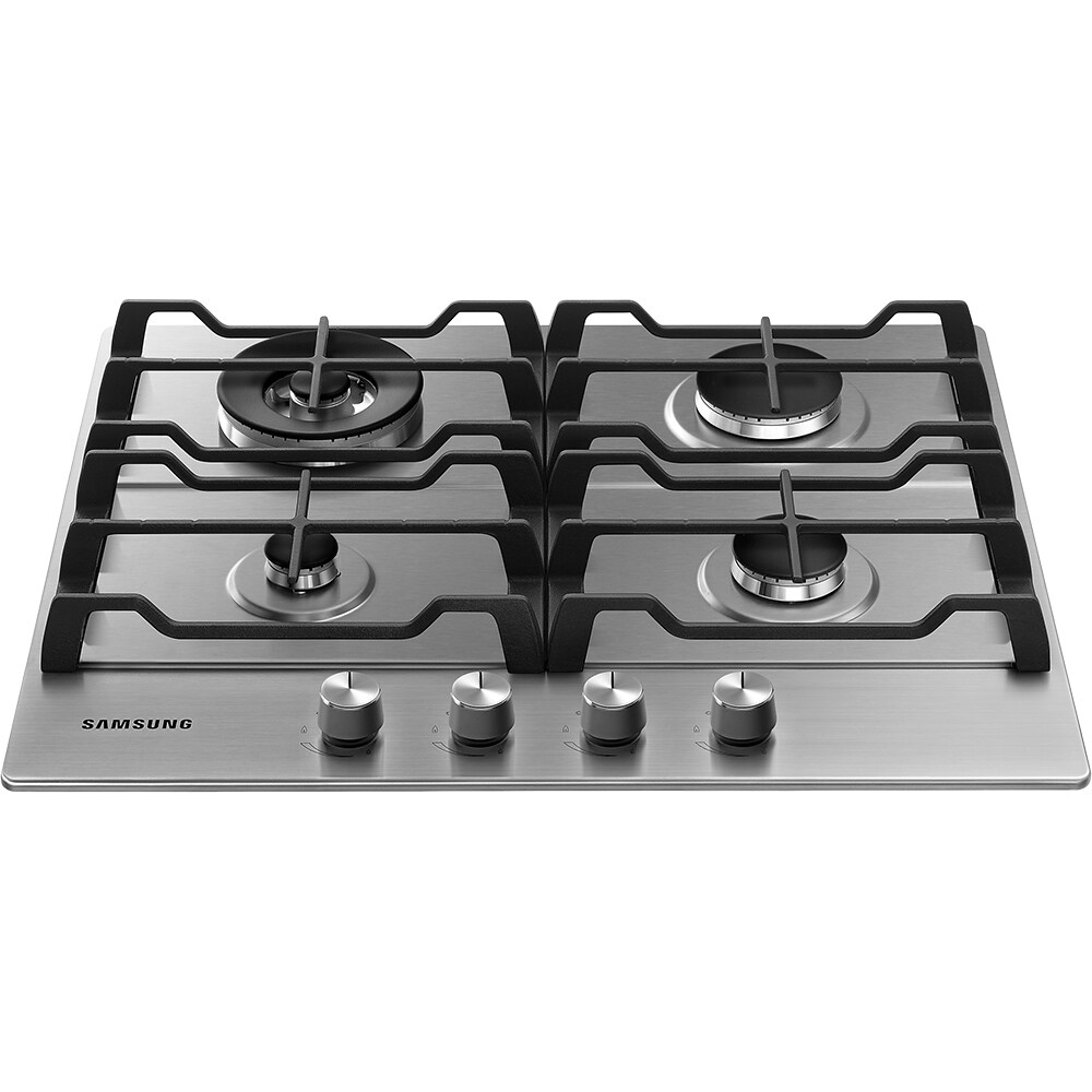 Plita incorporabila SAMSUNG NA64H3030AS/L1, Gaz, 4 arzatoare, Wok, inox