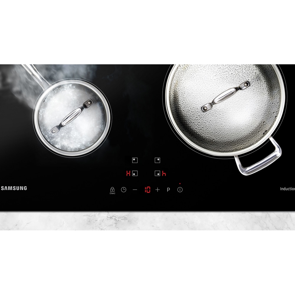 Plita incorporabila SAMSUNG NZ64N3NM1BS/UR, Inductie, 4 arzatoare, Touch Control, negru