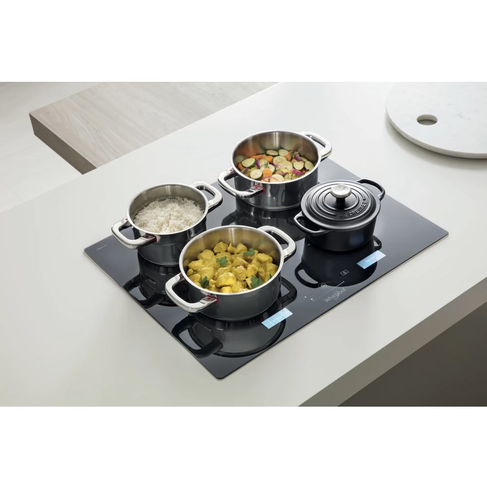 Plita incorporabila WHIRLPOOL SMP 658 C BT IXL, Inductie, 8 arzatoare, Touch Control, negru