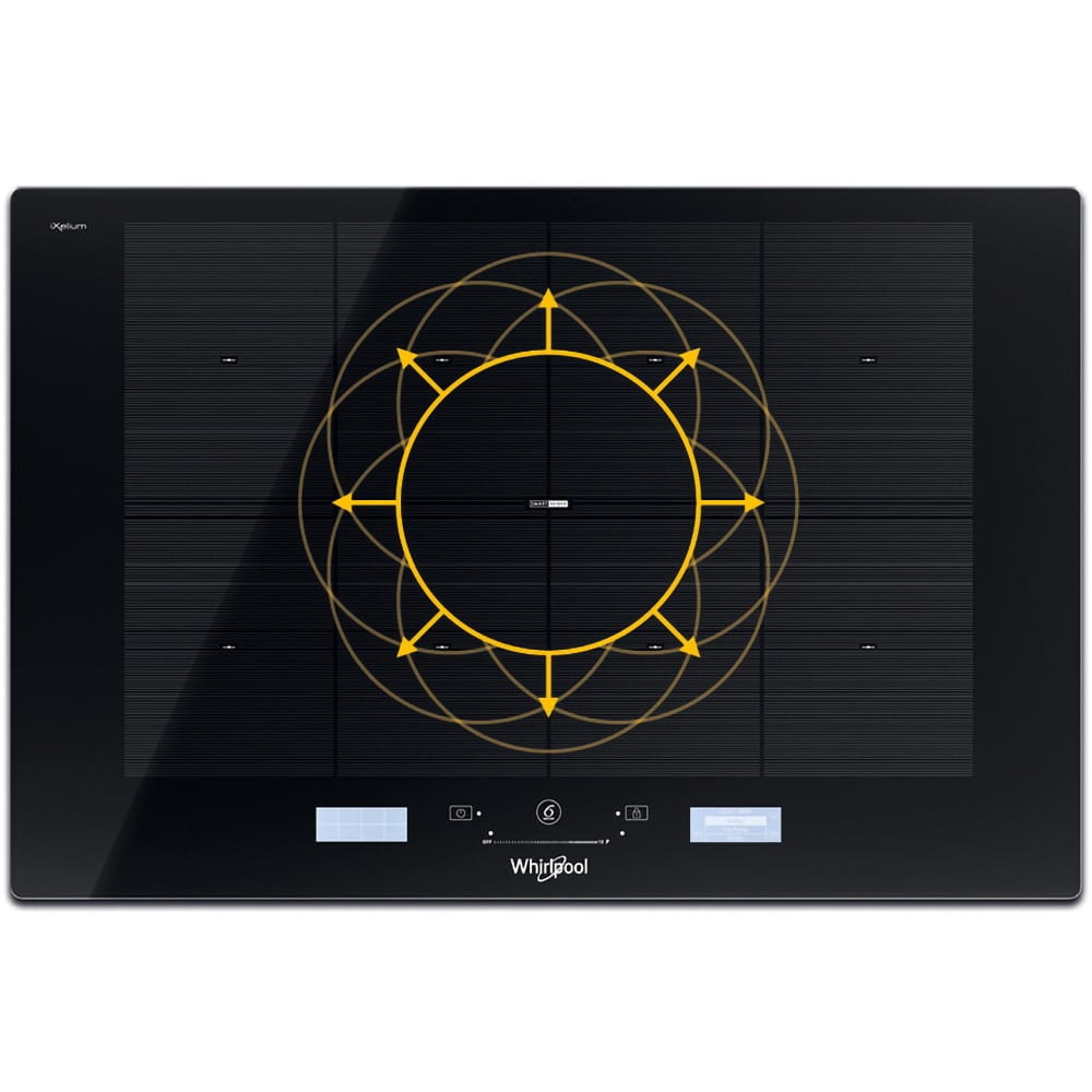 Plita incorporabila WHIRLPOOL SMP 778 C/NE/IXL, Inductie, 8 arzatoare, Touch Control, negru