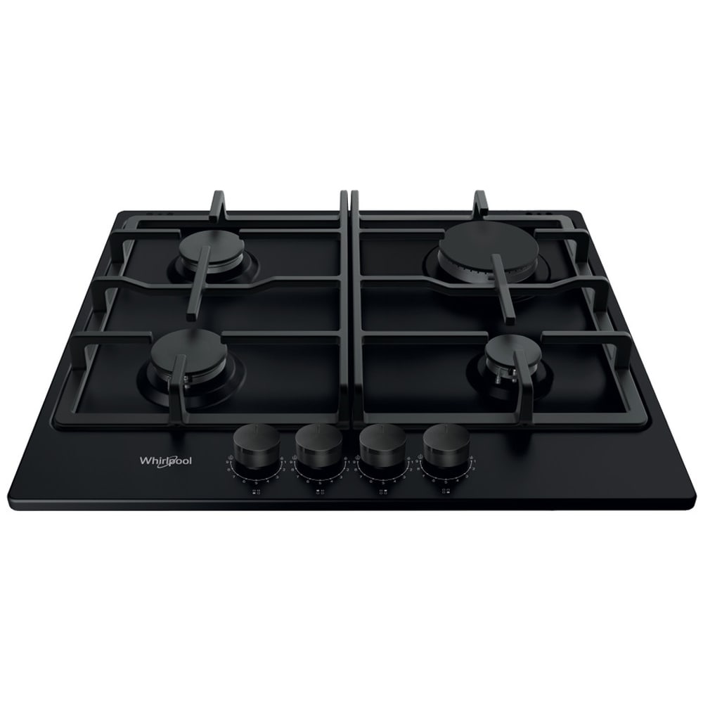 Plita incorporabila WHIRLPOOL TGML 660 NB, Gaz, 4 arzatoare, negru
