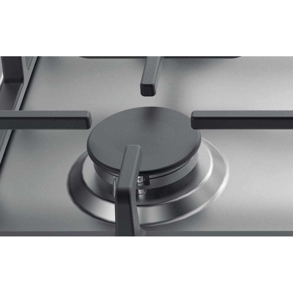 Plita incorporabila WHIRLPOOL TKRL 660 IX, Gaz, 4 arzatoare, inox